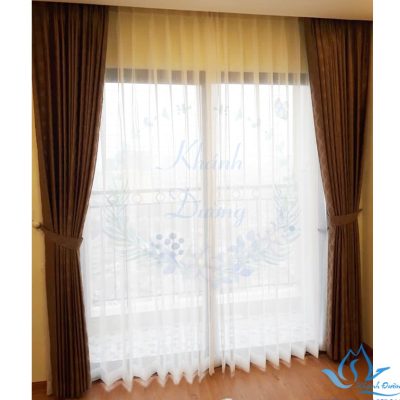 Rèm vải Hàn hoa văn KD-098