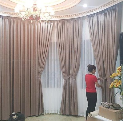 Rèm vải Hàn Quốc hai lớp sang trọng tại KĐT Dương Nội CASSIS 06