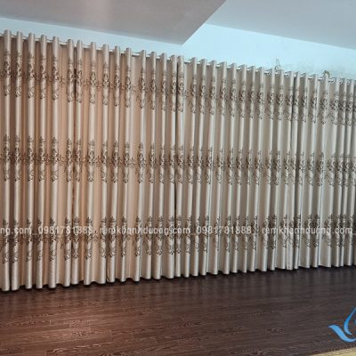 Rèm vải họa tiết đẹp bắt mắt cản sáng tốt tại Thái Hà, Hà Nội TM41
