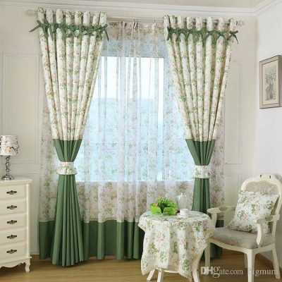 Rèm vải họa tiết HH - 018