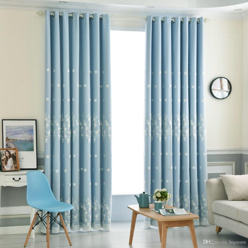 Rèm vải thô kết hợp voan hoa văn HH - 017