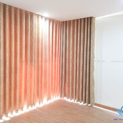 Rèm vải hoa văn nhẹ nhàng cho phòng ngủ quận Hai Bà Trưng GP801 -5