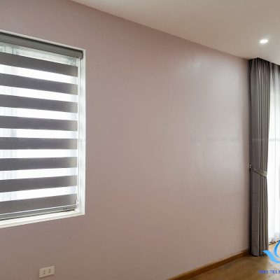 Rèm vải kết hợp rèm cầu vồng hiện đại
