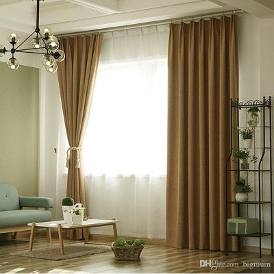 Mành vải gấm màu nâu cổ điển, sang trọng tại Từ Sơn, Bắc Ninh HH-627