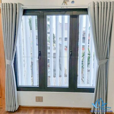 Rèm vải một màu đẹp phòng ngủ hiện đại Hà Đông, Hà Nội TM1606-25