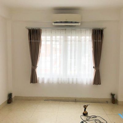 Rèm vải một màu giá rẻ nhất Hà Nội mã HP 13
