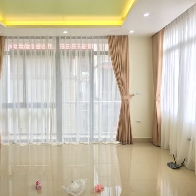 Rèm cửa một màu thanh lịch cho phòng khách tại quận Đống Đa HH-636