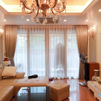 Rèm vải Nhật phòng khách chất lượng tại Madarin Garden Trung Hòa BN203