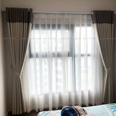 Rèm vải phối màu thanh lịch tại Sky2 Aquabay, Hưng Yên P2912