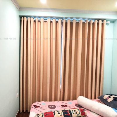 Rèm vải phòng ngủ tráng silicon chống nắng Định Công, Hà Nội RS03