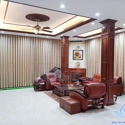 Rèm vải tân cổ điển cao cấp cho phòng khách tại Mai Dịch-Hà Nội 6800-9