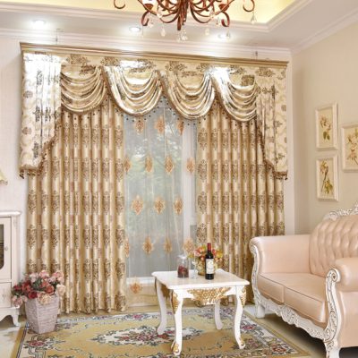 Rèm cửa tân cổ điển hoa văn cao cấp tại Xã Đàn, Hà Nội KD - 10