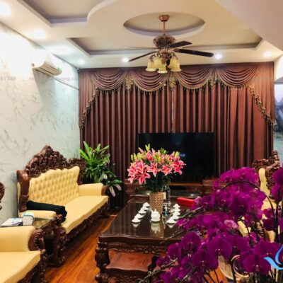 Rèm vải tân cổ điển đẹp cho biệt thự tại Quận Ba Đình Hà Nội