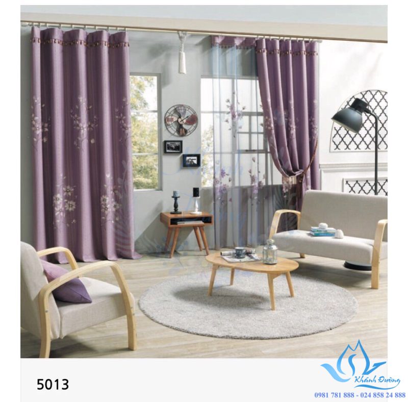 Rèm voan vẽ tay hàn quốc