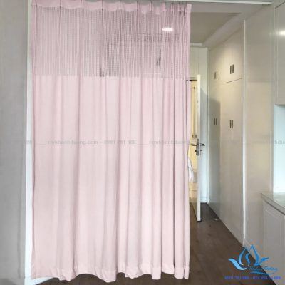 Rèm y tế hồng dịu dàng cho phòng khám Hai Bà Trưng YT-21