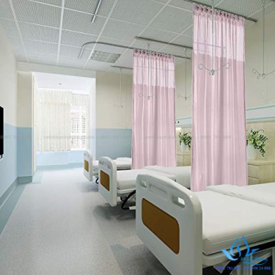 Rèm y tế hồng dịu nhẹ YT-28 bệnh viện Hà Đông