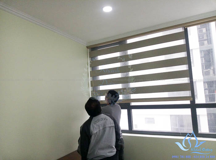 Rèm cầu vồng chống nắng phòng ngủ tại Phạm Văn Đồng- Hà Nội VT 471