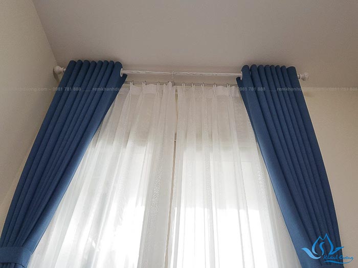 Rèm cửa 2 lớp giá rẻ tại chung cư Booyoung mã HP-12
