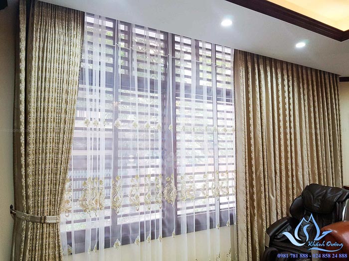 Rèm cửa tân cổ điển vải Đài Loan cao cấp tại Mỹ Đình, Hà Nội 6800-9