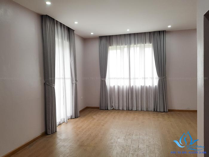 Rèm cửa vải một màu giá rẻ tại KĐT Việt Hưng, quận Long Biên HP79-S01
