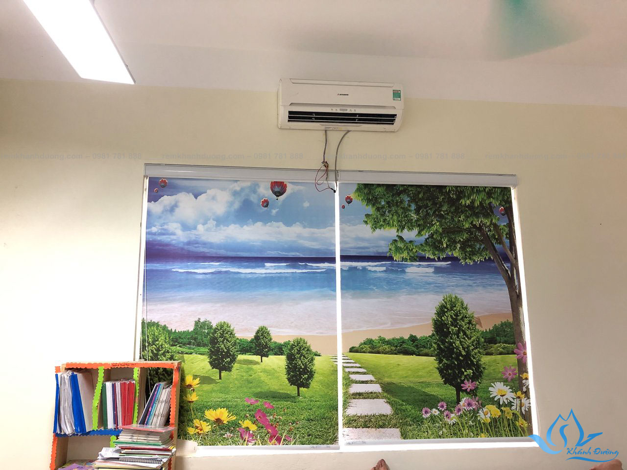 Rèm cuốn tranh 3D cho lớp học đẹp nhất tại Hà Nội