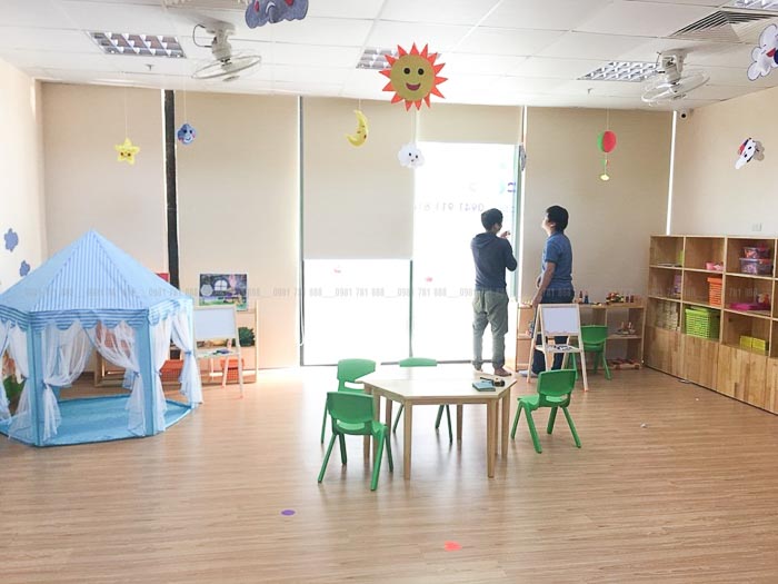 Rèm cuốn trường học mầm non giá rẻ tại Ba Đình, Hà Nội DuAn 1801