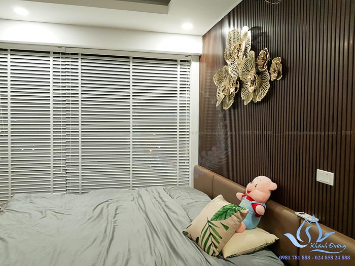 Rèm gỗ MSJ 301 cho phòng ngủ căn hộ khu đô thị Ciputra Hà Nội