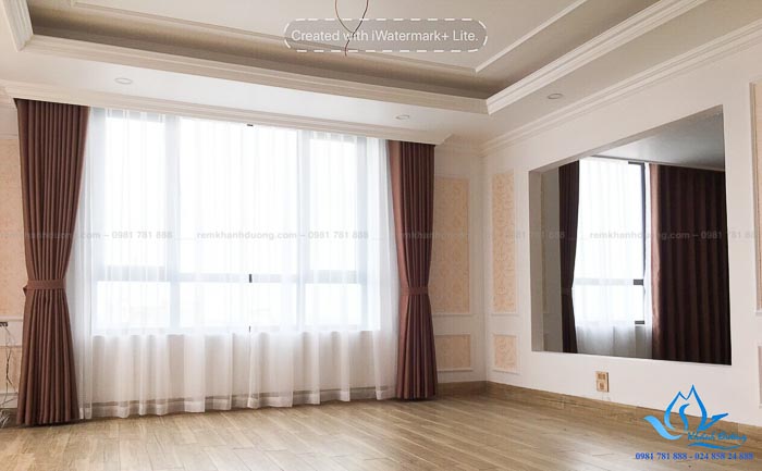 Rèm hai lớp chống nắng nhà hướng Tây KĐT Ciputra Nam Thăng Long G18