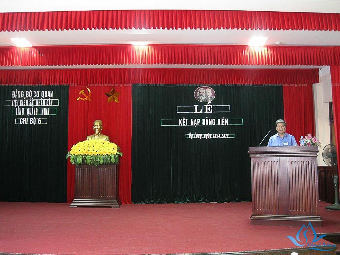 Rèm hội trường sân khấu phổ biến nhất tại Nguyễn Khang, Hà Nội HT14