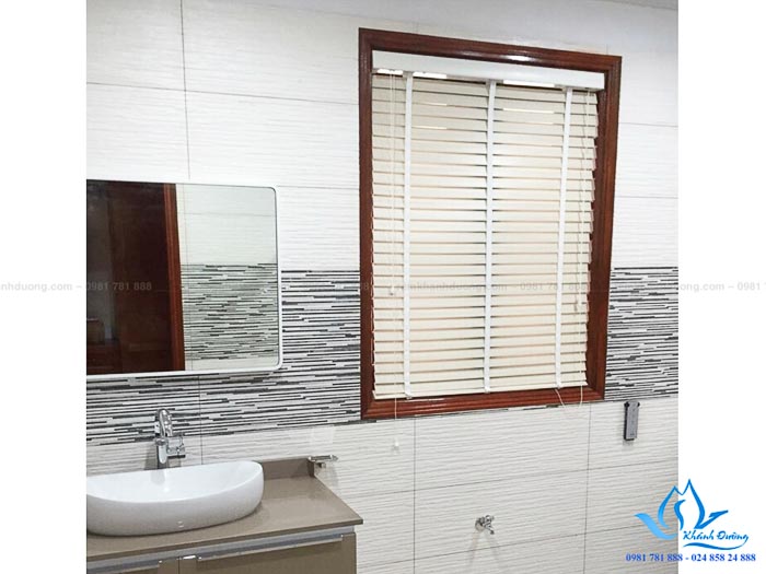 Rèm nhựa giả gỗ chống thấm nước MSJ 501 khu đô thị Ecopark Hà Nội