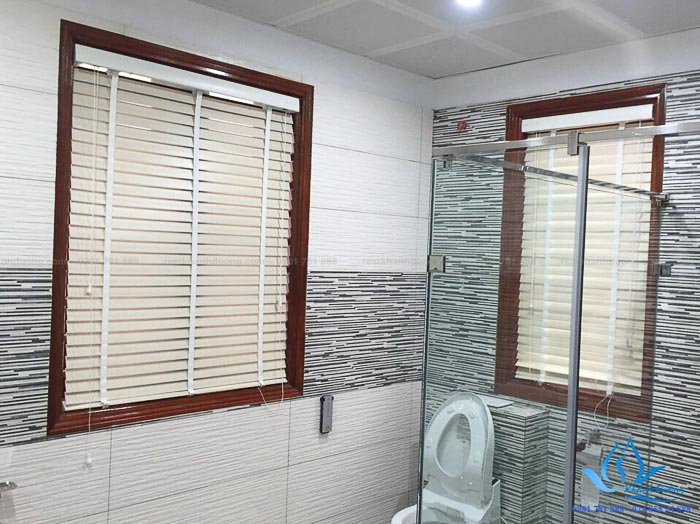 Rèm nhựa giả gỗ chống thấm nước MSJ 501 khu đô thị Ecopark Hà Nội