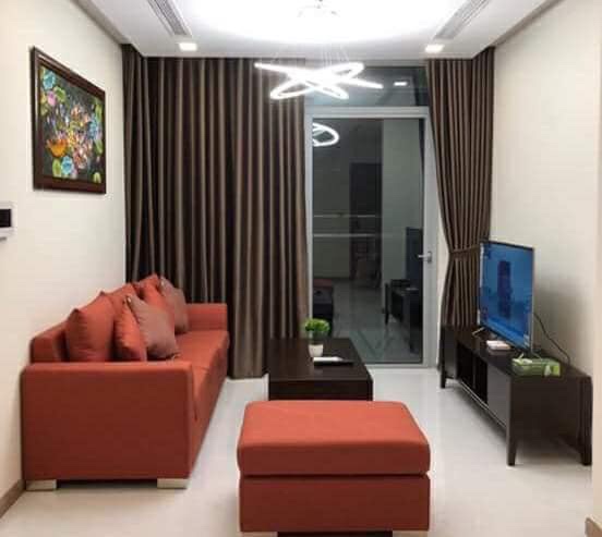 Rèm vải phòng khách chung cư