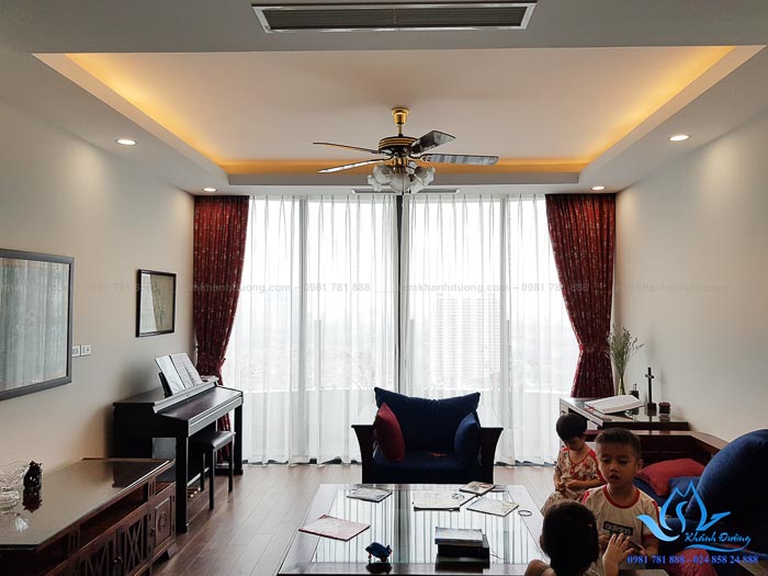 Rèm phòng khách Nhật Bản cao cấp  tại Ngoại giao đoàn, Tây Hồ SC3135