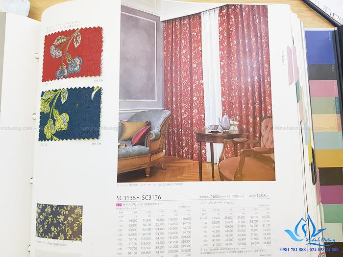 Rèm phòng khách Nhật Bản cao cấp  tại Ngoại giao đoàn, Tây Hồ SC3135