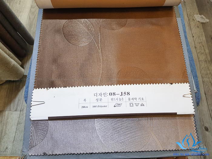 Rèm vải 2 lớp cuốn hút nhất cho phòng khách tại Mỹ Đình- Hà Nội L18-19