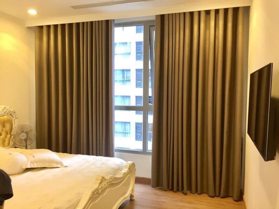 Rèm vải Bỉ RB – 18 hiện đại với màu sắc đơn giản, trang nhã để che chắn cho phòng ngủ