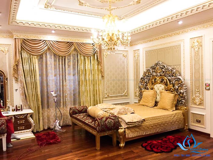 Rèm vải Bỉ Acacia cho biệt phủ tại phố Hoàng Quốc Việt, Hà Nội KD 01