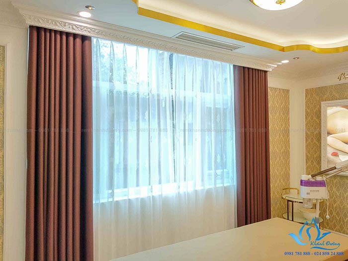 Rèm vải cản nắng giá rẻ sang trọng thẩm mỹ viện Hà Đông, Hà Nội GP568