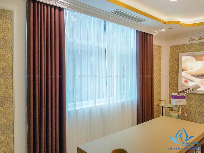 Rèm vải cản nắng giá rẻ sang trọng thẩm mỹ viện Hà Đông, Hà Nội GP568