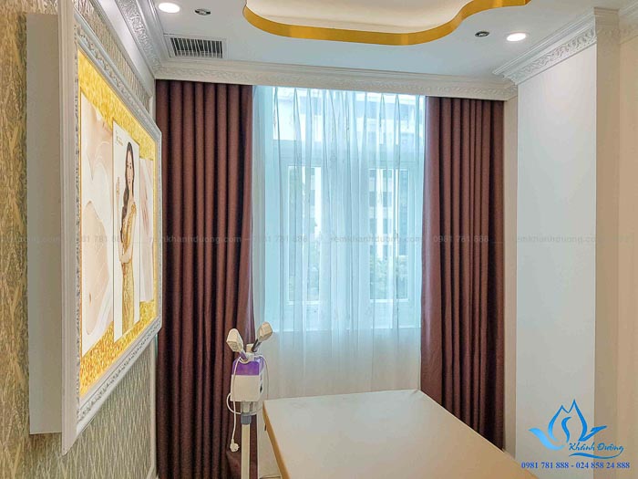 Rèm vải cản nắng giá rẻ sang trọng thẩm mỹ viện Hà Đông, Hà Nội GP568