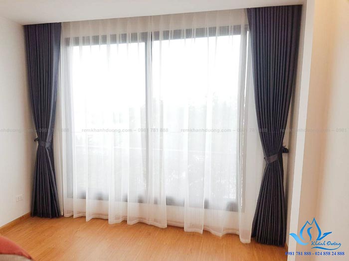 Rèm vải đẹp một màu chống nắng cực tốt tại Metropolis Liễu Giai 1602-9