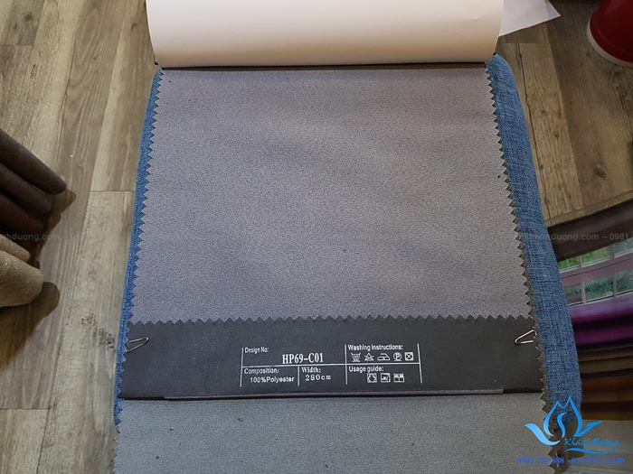 Rèm vải hai lớp cho phòng ngủ biệt thự quận Hoàng Mai HP69 - C01