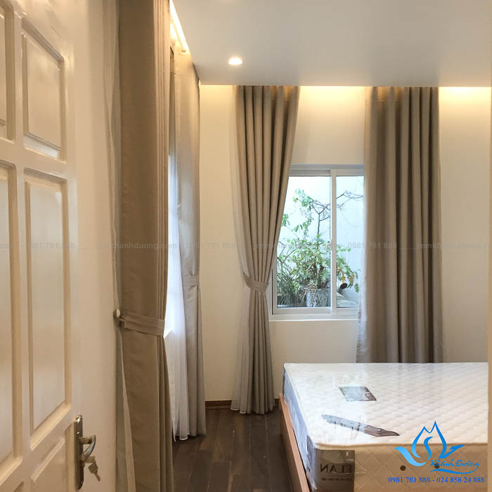 Rèm vải hai lớp cho phòng ngủ sang trọng tại Tây Hồ- Hà Nội DIM 21-02