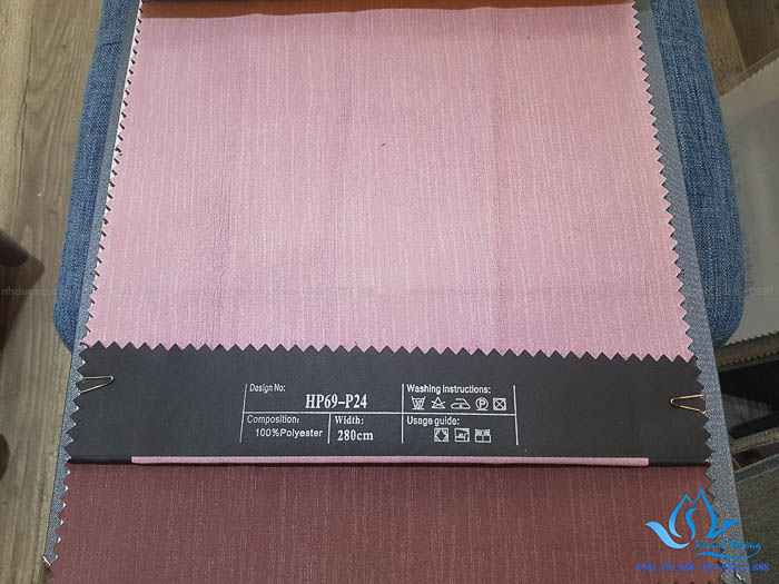 Rèm vải hai lớp màu hồng phòng ngủ quyến rũ Bà Triệu, Hà Nội HP69-P24