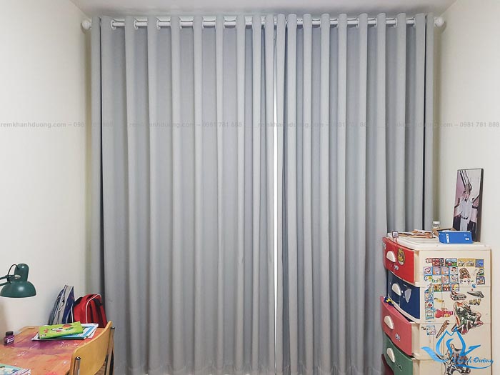 Rèm vải hai lớp một màu trang nhã ở Mỗ Lao mã TM 47