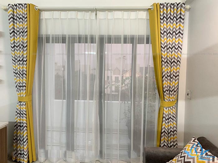 Rèm vải hai lớp đẹp cho chung cư