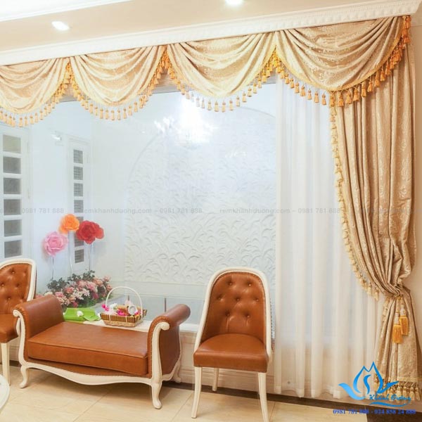 Rèm vải Hàn Quốc ấn tượng tại biệt thự Dương Nội, Hà Đông KD 04