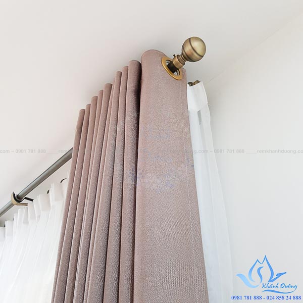 Rèm vải Hàn Quốc hoa văn thêu tay sang trọng Mỹ Đình, Hà Nội 6800-9