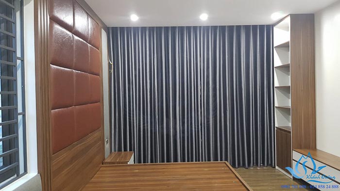 Rèm vải một màu cản nắng giá rẻ tại Sài Đồng Complex, Long Biên 08Y49
