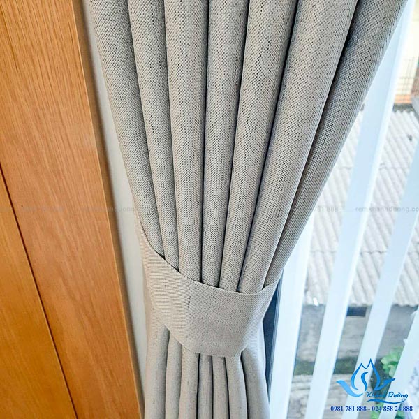 Rèm vải một màu đẹp phòng ngủ hiện đại Hà Đông, Hà Nội TM1606-25